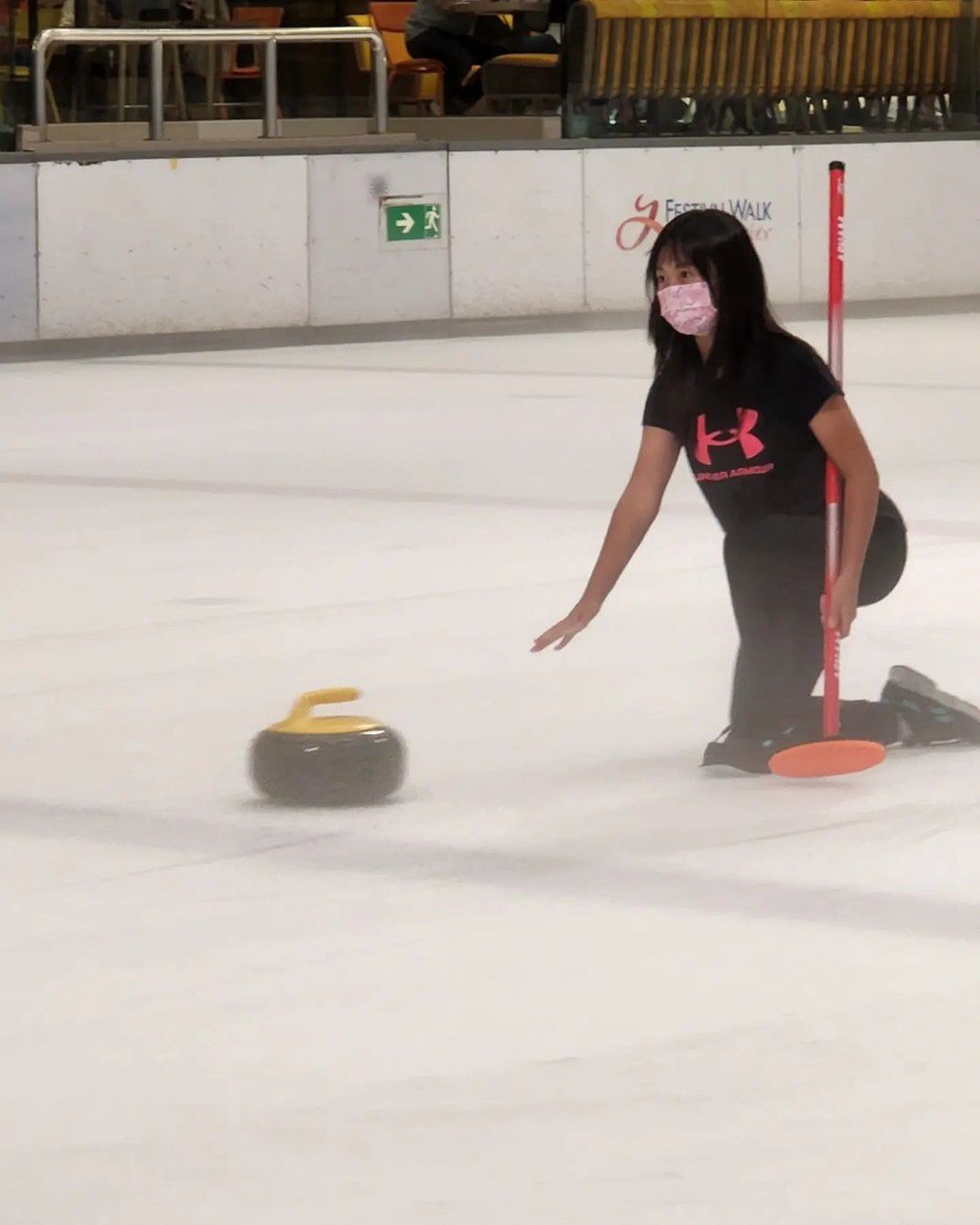 美心妹妹唔只滑冰叻，連冰壺都一樣咁耍家！